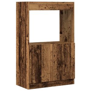 vidaXL Buffet haut vieux bois 63x33x100 cm bois d'ing&eacute;nierie