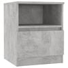 vidaXL Table de chevet gris b&eacute;ton 40x40x50 cm bois d'ing&eacute;nierie