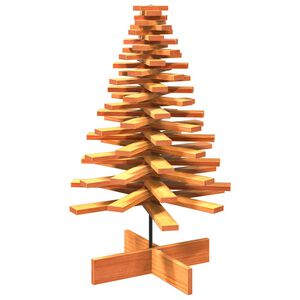 vidaXL Arbre de No&euml;l en bois pour d&eacute;coration 100 cm bois de pin massif