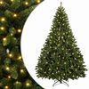 vidaXL Sapin de No&euml;l Artificiel &agrave; Branches Articul&eacute;es 210 cm 400 LED