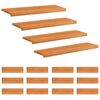 vidaXL Marches d'escalier 16 pi&egrave;ces 100 x 30 x 2 cm Marron Clair