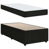 vidaXL Cadre de lit avec matelas Noir 100 x 200 cm tissu
