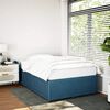 vidaXL Cadre de lit sans matelas bleu 120x190 cm velours