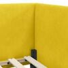 vidaXL Cadre de lit d'angle avec matelas 2 pcs Jaune Velours