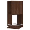vidaXL Armoire rotative Ch&ecirc;ne marron 34,5x34,5x75,5 cm bois ing&eacute;nierie
