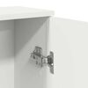 vidaXL Meuble de salle de bain avec porte-rouleau blanc 39x22x90 cm