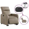 vidaXL Fauteuil inclinable &eacute;lectrique cappuccino similicuir