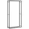 vidaXL Portant de bois de chauffage Noir mat 110x28x214 cm Acier