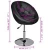 vidaXL Tabouret de bar Noir Similicuir