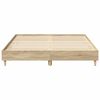 vidaXL Cadre de lit 2 pcs Sonoma 152 x 203 cm Bois d'ing&eacute;nierie