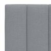 vidaXL Cadre de lit sans matelas Hanko gris clair 90x190 cm tissu