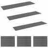 vidaXL Tapis d'escalier 15 pc 76 x 20 cm Gris clair Polyester