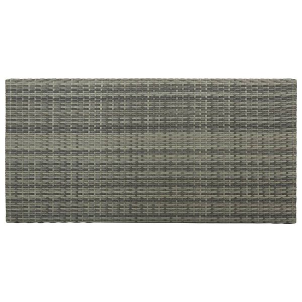 vidaXL Ensemble de bar de jardin 5 pcs et coussins Résine tressée Gris