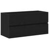 vidaXL Armoire de salle de bain Ch&ecirc;ne noir 90 x 38,5 x 45 cm