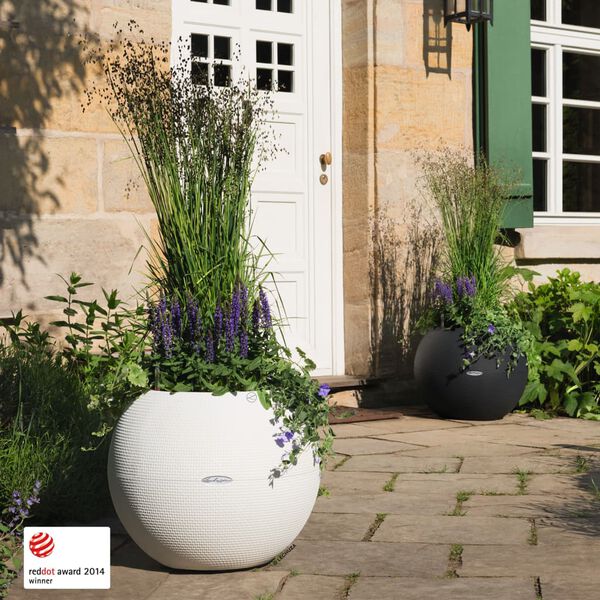 LECHUZA Jardini&egrave;re PURO Color 50 ALL-IN-ONE diam&egrave;tre 50 cm blanc
