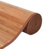 vidaXL Tapis carr&eacute; naturel 100x100 cm bambou