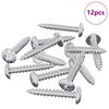 vidaXL Clou auto-perceur 12 pc Zinc&eacute; 4 x 25 mm Acier