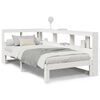 vidaXL Lit biblioth&egrave;que sans matelas blanc 75x190cm bois de pin massif