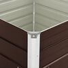 vidaXL Jardinière surélevée Marron 100x100x77 cm Acier galvanisé