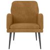 vidaXL Fauteuil Marron 62x79x79 cm Velours