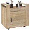 vidaXL Chariot de bureau Chêne sonoma 60x45x60 cm Bois d'ingénierie