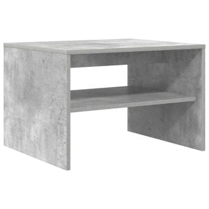 vidaXL Table basse Gris b&eacute;ton 60 x 50 x 40 cm Bois d'ing&eacute;nierie