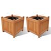 vidaXL Ensemble de 2 lits sur&eacute;lev&eacute;s Bois 30x30x30 cm