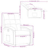 vidaXL Fauteuil inclinable Cr&egrave;me Tissu