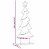 vidaXL Arbre de Noël en métal avec support Noir 90 cm Acier