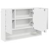 vidaXL Ensemble de mobilier de salle de bain avec tiroir 3 pcs Blanc