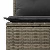 vidaXL Salon de jardin avec coussins 7 pcs gris clair r&eacute;sine tress&eacute;e