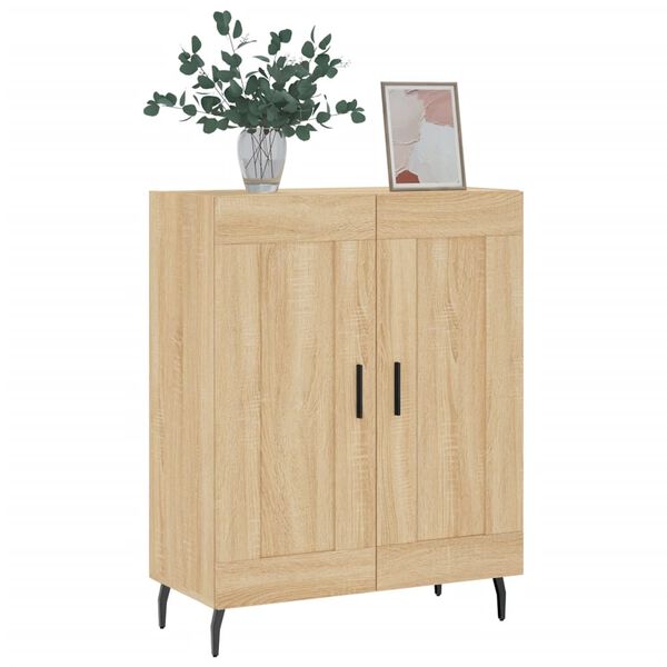 vidaXL Buffet ch&ecirc;ne sonoma 69,5x34x90 cm bois d'ing&eacute;nierie