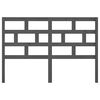 vidaXL Tête de lit Gris 146x4x100 cm Bois massif de pin