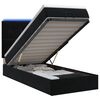 vidaXL Lit coffre avec matelas et LED Noir 100 x 200 cm Velours