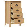 vidaXL Buffet Hill 46x35x80 cm Bois de pin solide