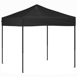 vidaXL Tente de r&eacute;ception pliable Noir 2x2 m