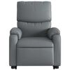 vidaXL Fauteuil inclinable de massage &eacute;lectrique gris similicuir