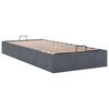 vidaXL Cadre de lit ottoman sans matelas gris foncé 90x200 cm velours