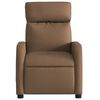 vidaXL Fauteuil de massage inclinable Marron Tissu