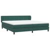 vidaXL Sommier &agrave; lattes de lit et matelas vert fonc&eacute; 200x210cm velours