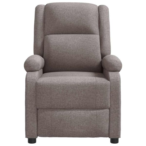 vidaXL Fauteuil inclinable Taupe Tissu