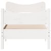vidaXL Cadre de lit sans matelas blanc 75x190 cm bois de pin massif
