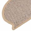 vidaXL Tapis d'escalier autocollants 15 pcs 65x21x4 cm Beige clair