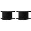 vidaXL Table de chevet 2 pc Ch&ecirc;ne noir 40 x 30 x 25 cm