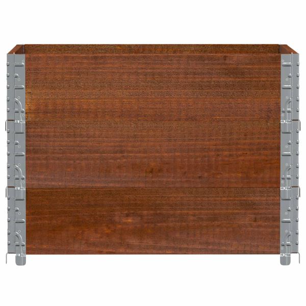 vidaXL Jardini&egrave;re marron 80x60 cm bois massif de pin