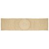 vidaXL Tapis de surface Blanc 80 x 400 cm Jute