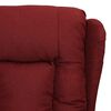 vidaXL Fauteuil Rouge bordeaux Tissu