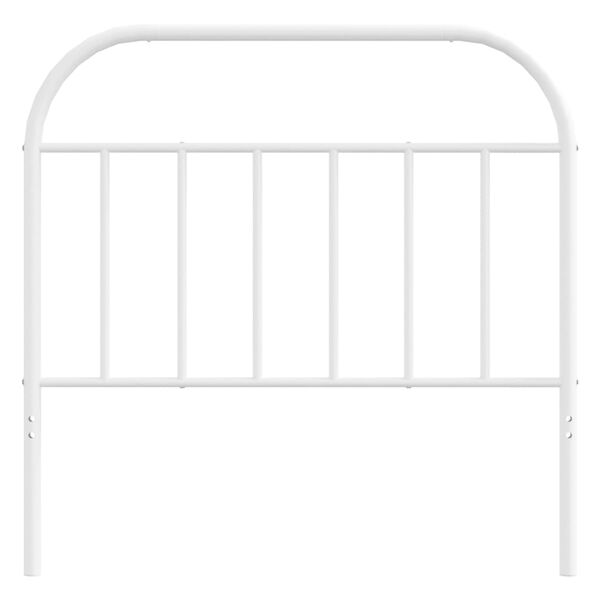 vidaXL T&ecirc;te de lit m&eacute;tal blanc 100 cm