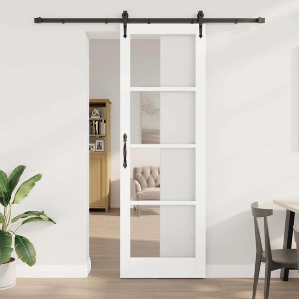 vidaXL Porte coulissante ORKDAL Blanc 78 x 232 cm