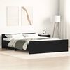 vidaXL Cadre de lit sans matelas ch&ecirc;ne noir 120 x 190 cm bois d'ing&eacute;nierie
